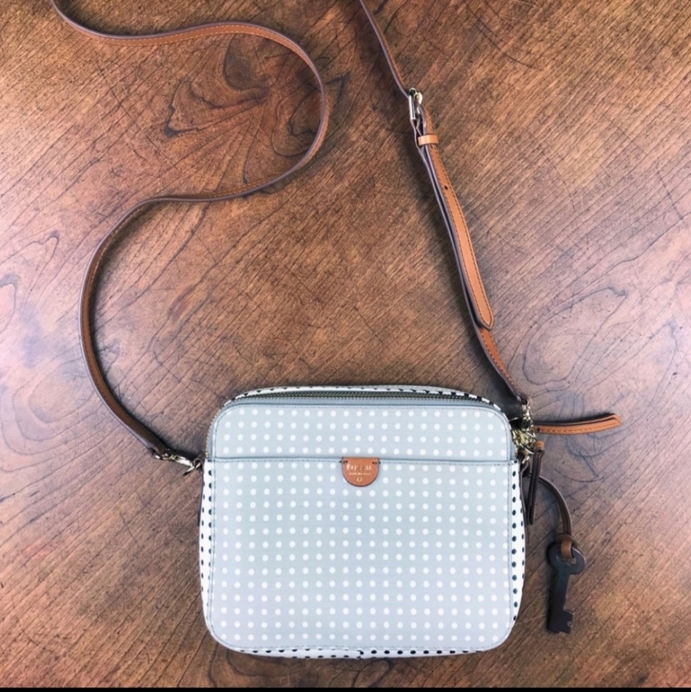 Fossil Polka Dot Crossbody Bag